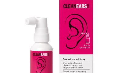 CleanEars ear wax removal spray - pink box