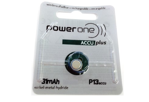 Power One Rechargeable Hearing Aid Battery